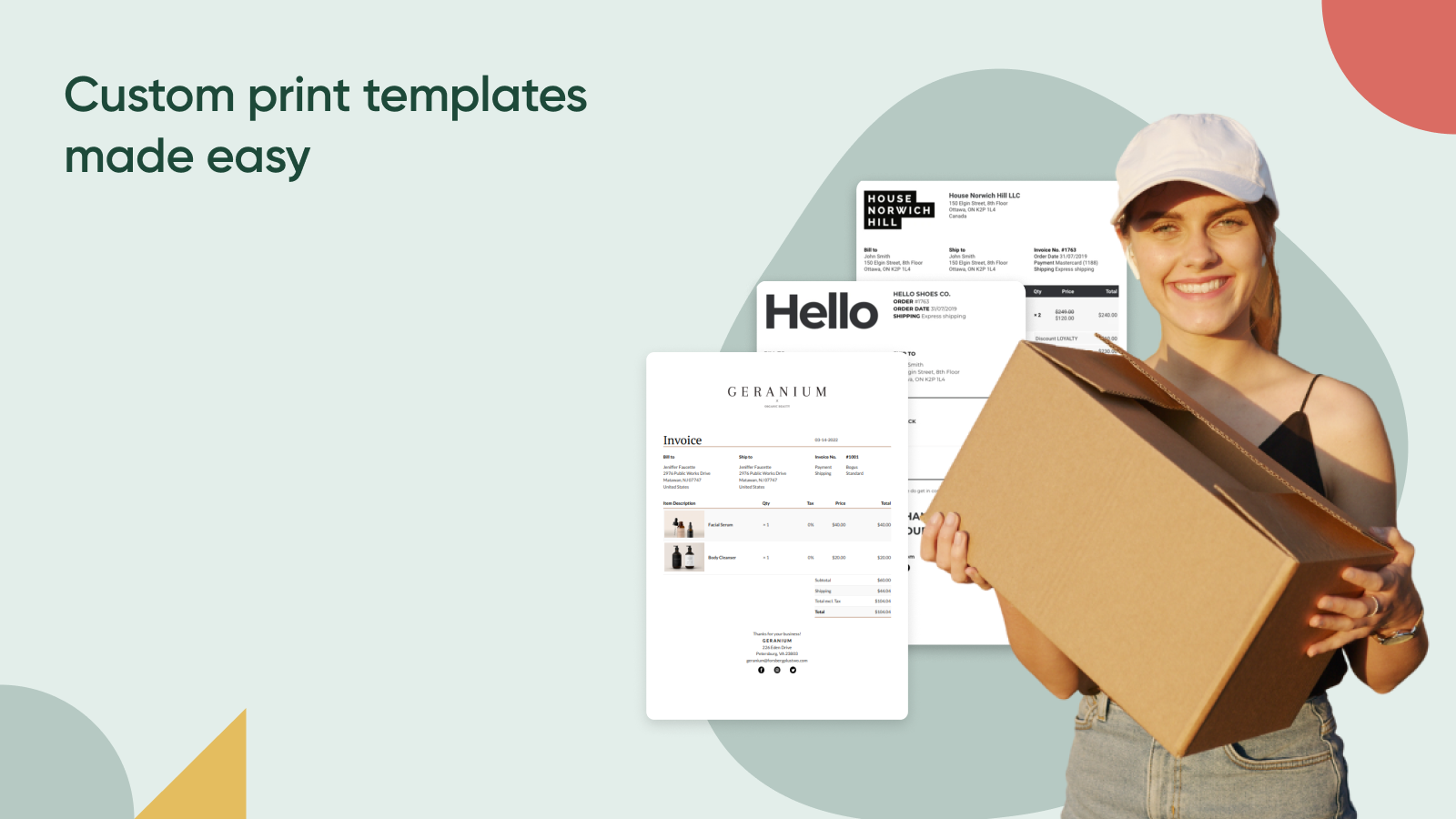 Order Printer Templates Feature