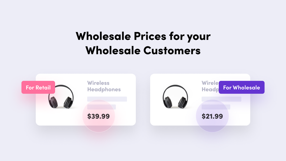 Wholesale Pricing Discount B2B Feature