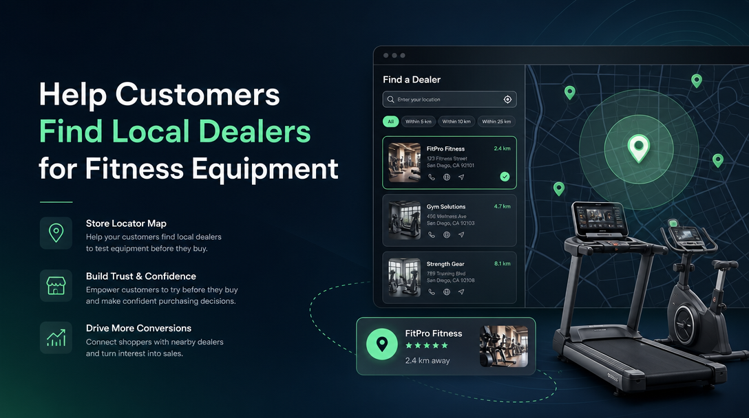 How to Help Customers Find Local Dealers for Fitness Equipment image