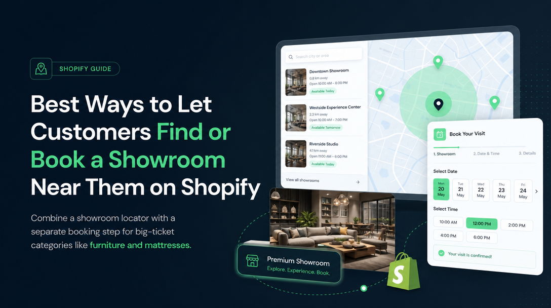 Let Customers Find or Book a Showroom Near Them on Shopify image