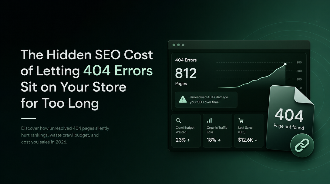 The Hidden SEO Cost of Letting 404 Errors Sit on Your Store for Too Long image