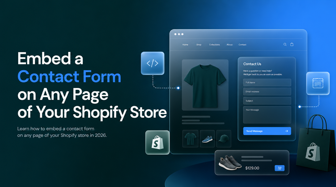 How to Embed a Contact Form on Any Page of Your Shopify Store image