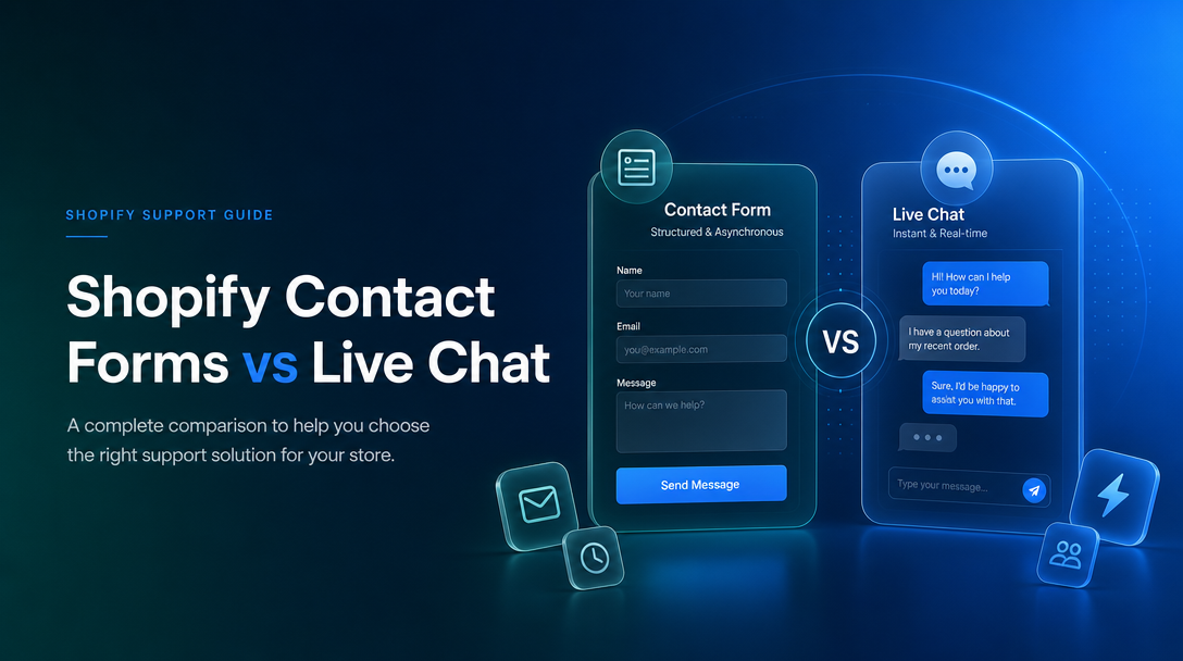 Shopify Contact Forms vs Live Chat: Which Is Better? image