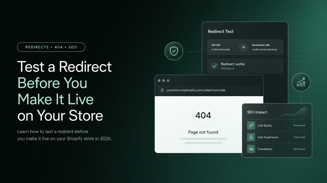 How to Test a Redirect Before You Make It Live on Your Store image
