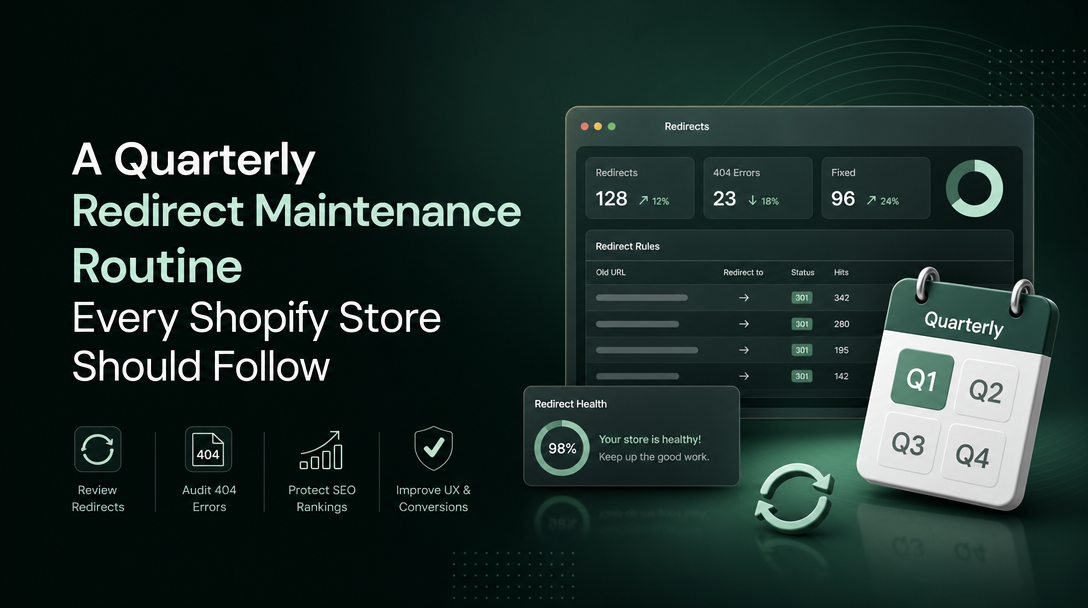 A Quarterly Redirect Maintenance Routine Every Shopify Store Should Follow image