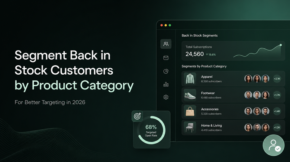 How to Segment Back in Stock Customers by Product Category for Better Targeting article illustration