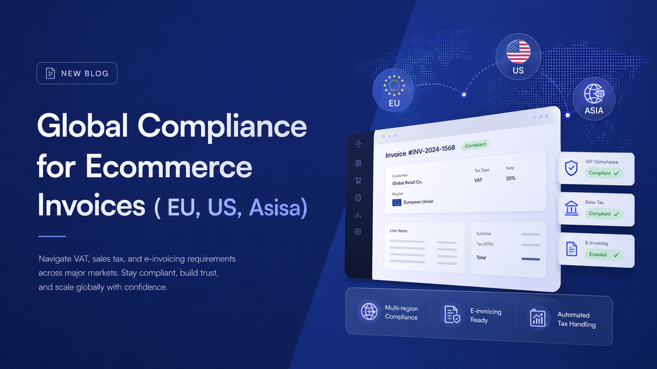 Global Compliance for Ecommerce Invoices (EU, US, Asia)