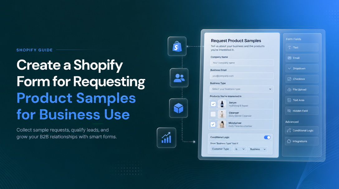 How to Create a Shopify Form for Requesting Product Samples for Business Use image