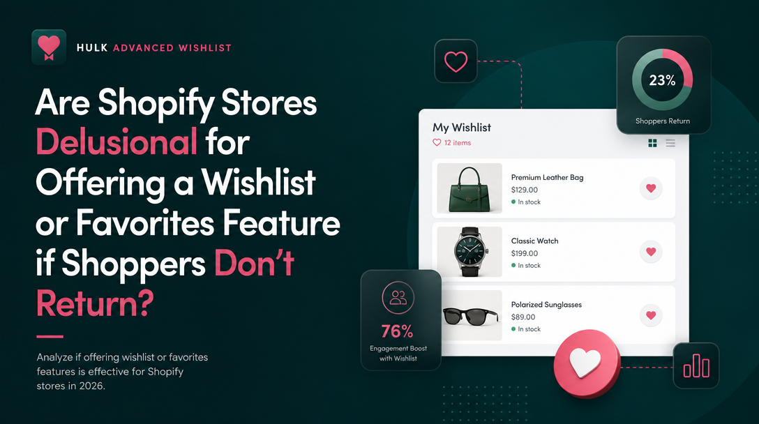 Are Shopify Stores Delusional for Offering a Wishlist or Favorites Feature if Shoppers Don’t Return? image