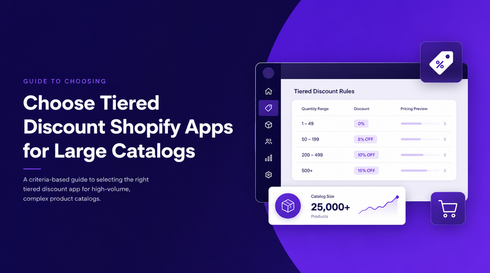 How to Choose Tiered Discount Shopify Apps for Large Catalogs article illustration