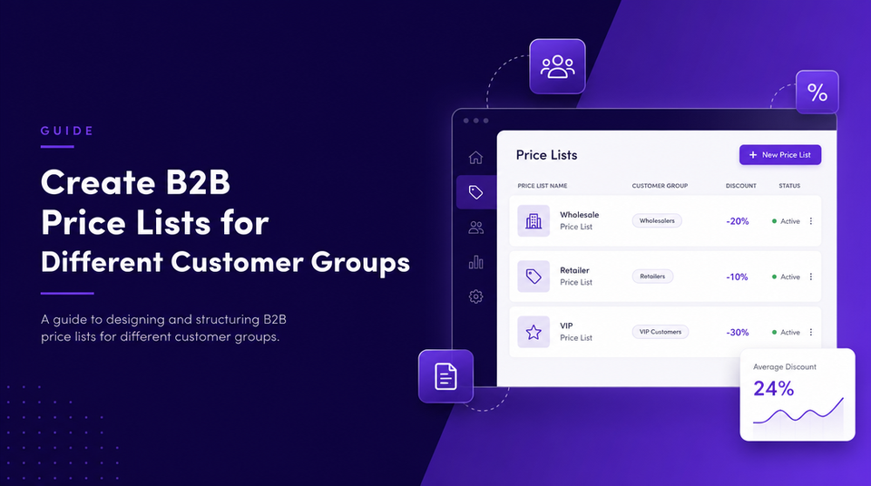 How to Create B2B Price Lists for Different Customer Groups article illustration