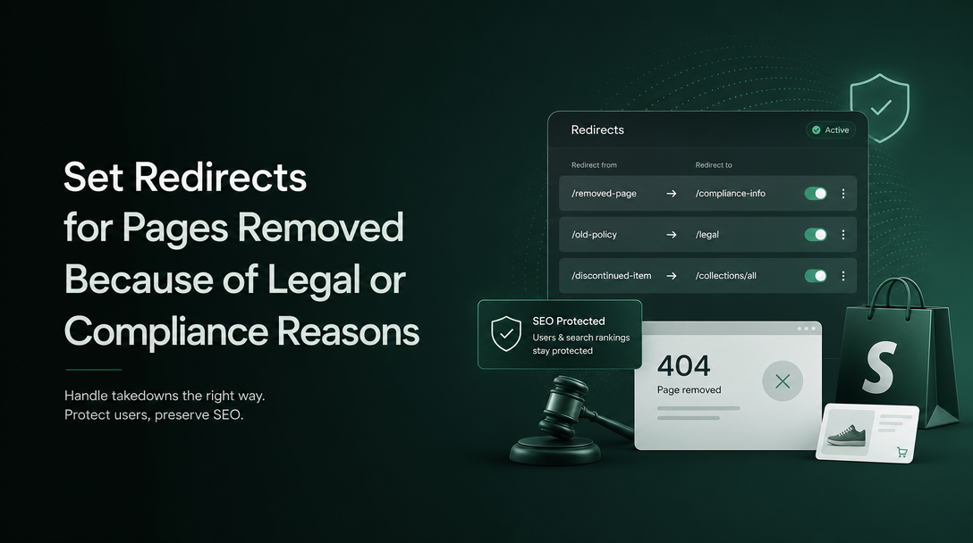 How to Set Redirects for Pages Removed Because of Legal or Compliance Reasons image