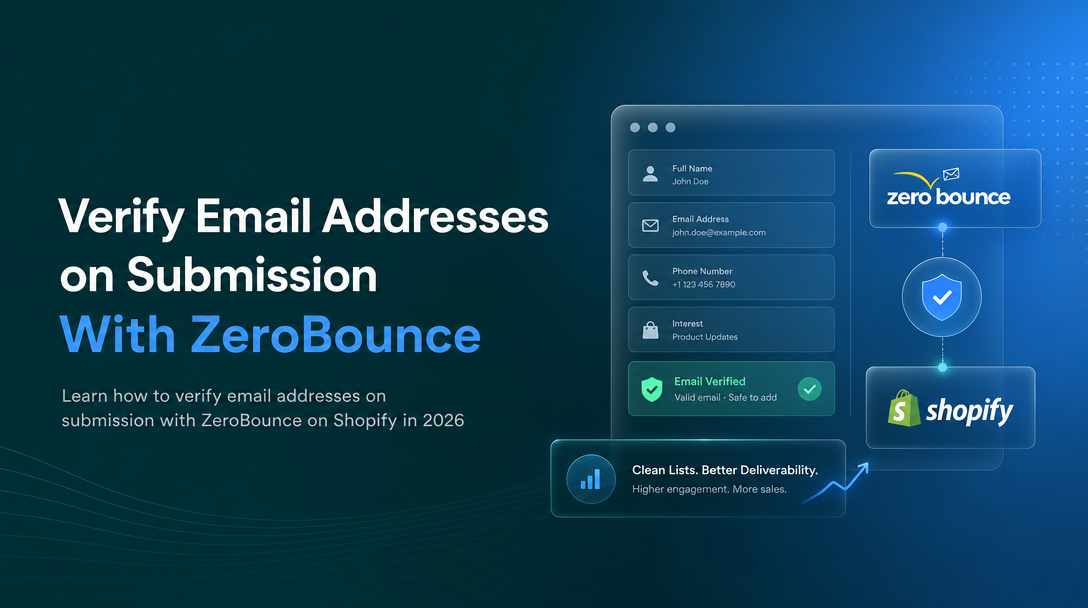 How to Verify Email Addresses on Submission With ZeroBounce to Keep Your List Clean image