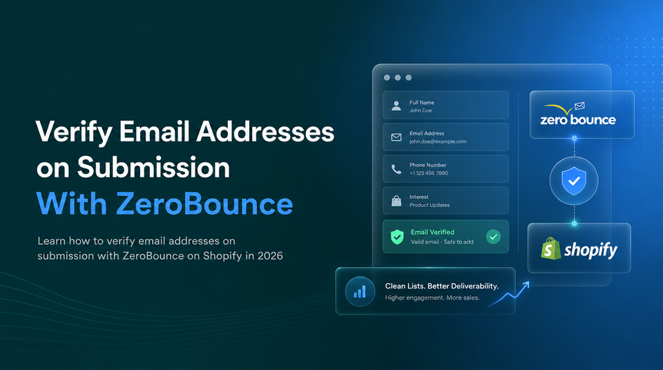 How to Verify Email Addresses on Submission With ZeroBounce to Keep Your List Clean article illustration