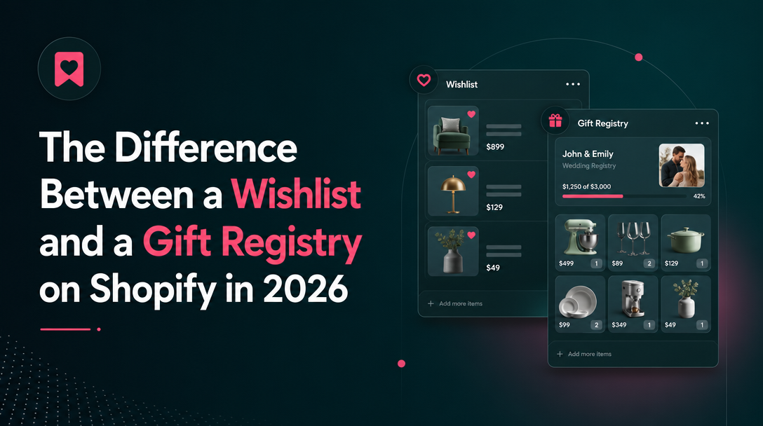 What Is the Difference Between a Wishlist and a Gift Registry on Shopify? image
