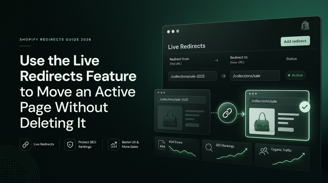 How to Use the Live Redirects Feature to Move an Active Page Without Deleting It image