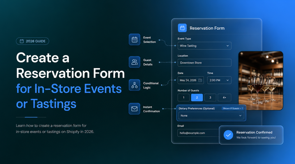 How to Create a Reservation Form for In-Store Events or Tastings article illustration