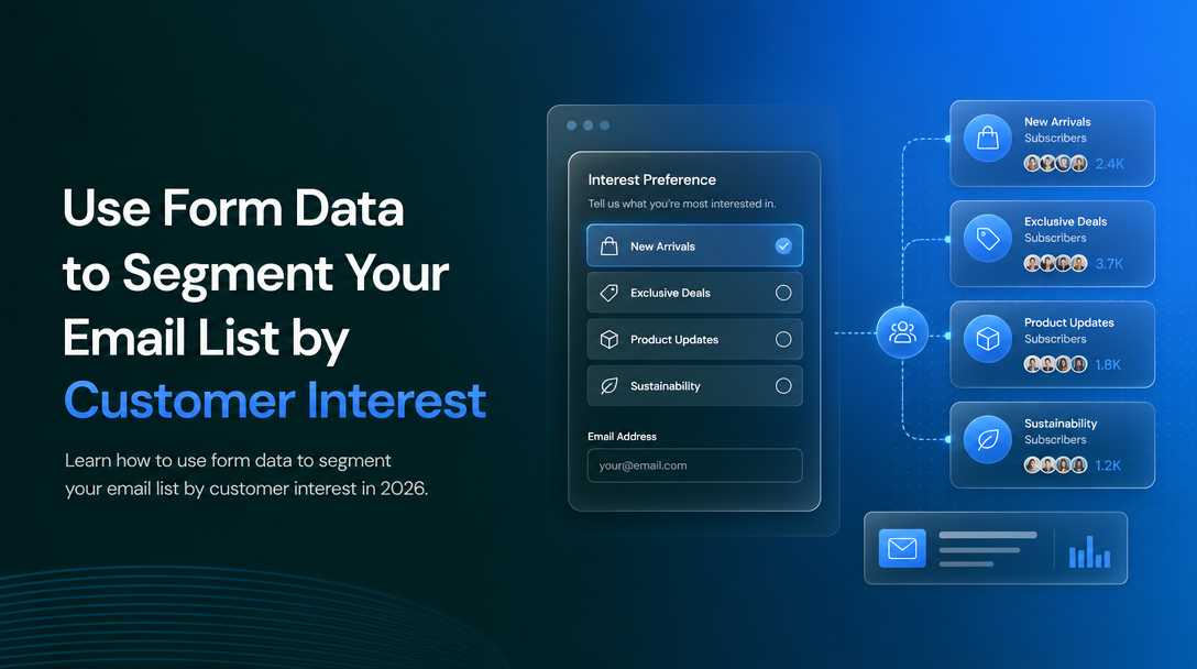 How to Use Form Data to Segment Your Email List by Customer Interest image