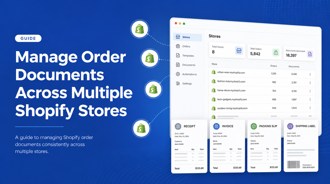 How to Manage Order Documents Across Multiple Shopify Stores image
