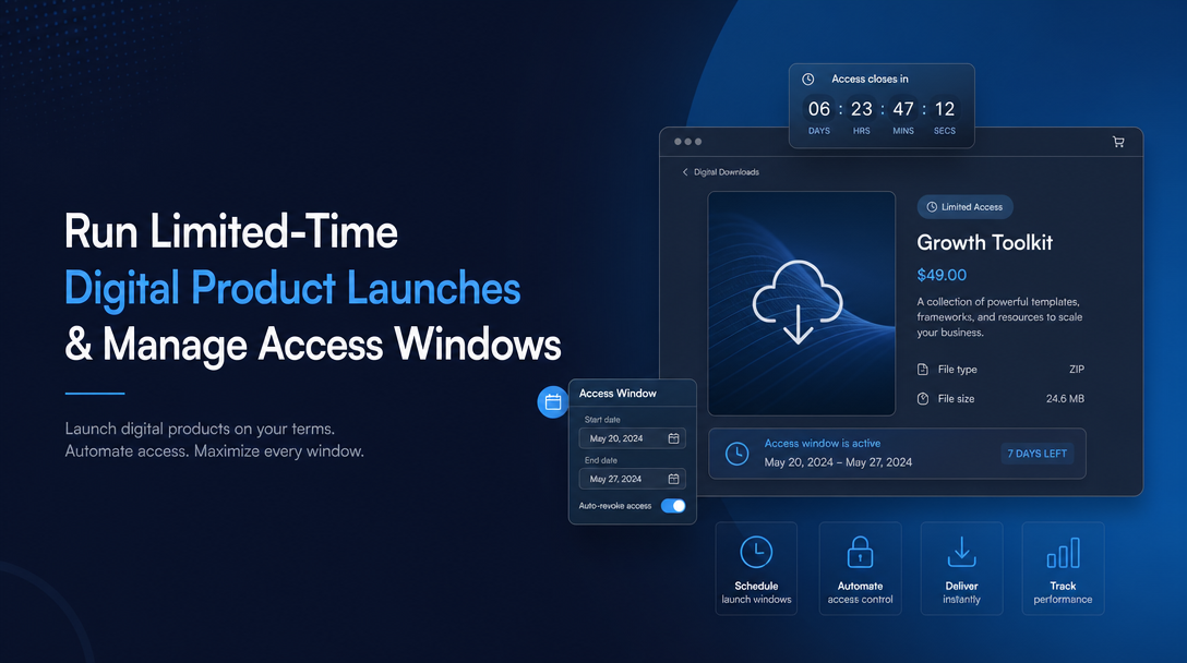 How to Run Limited-Time Digital Product Launches and Manage Access Windows image