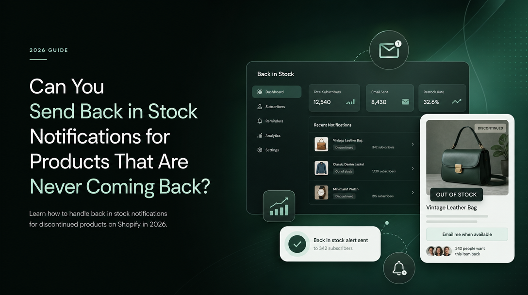 Can You Send Back in Stock Notifications for Products That Are Never Coming Back? image