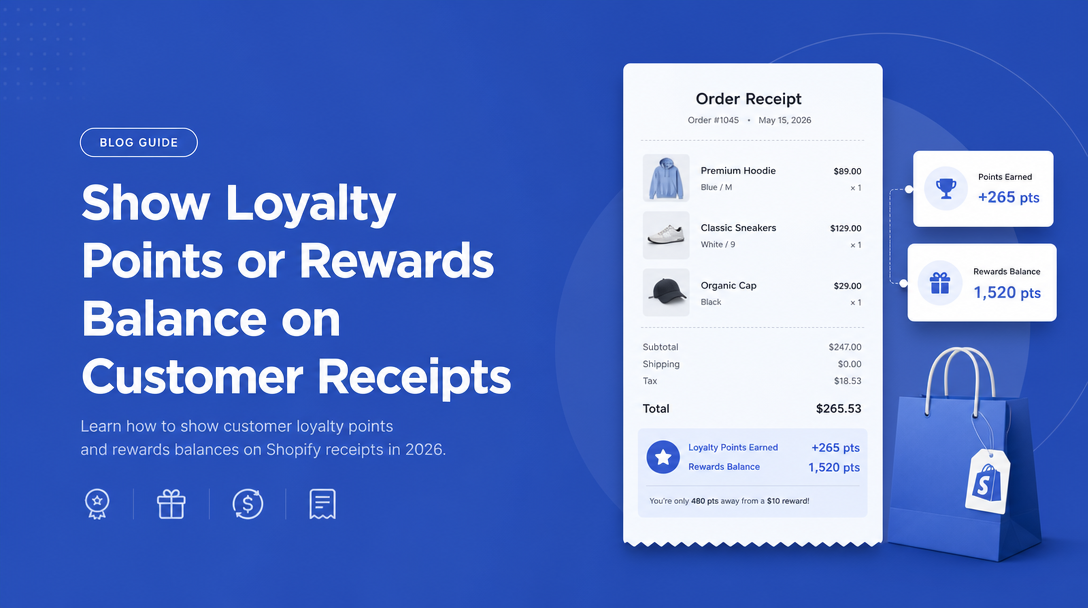 How to Show Loyalty Points or Rewards Balance on Customer Receipts image