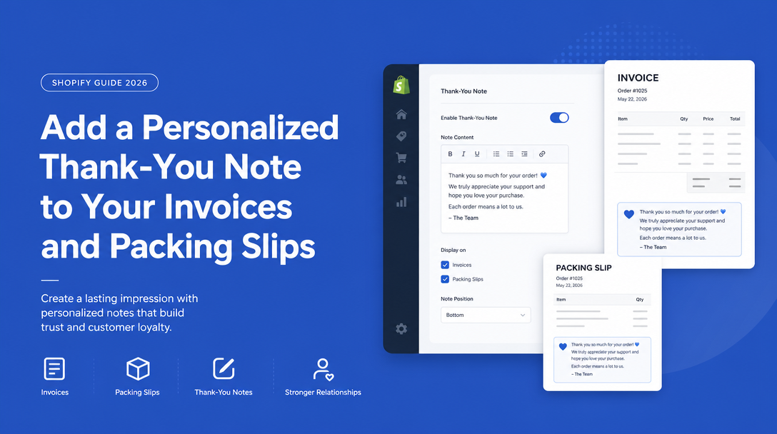 How to Add a Personalized Thank-You Note to Your Invoices and Packing Slips image