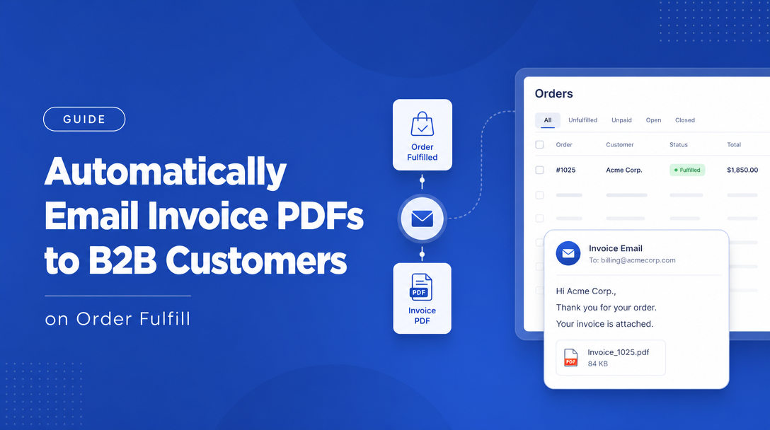 How to Automatically Email Invoice PDFs to B2B Customers on Order Fulfill image