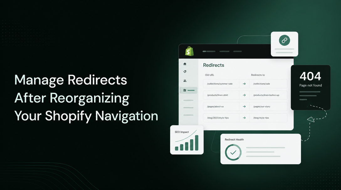 How to Manage Redirects After Reorganizing Your Shopify Navigation image