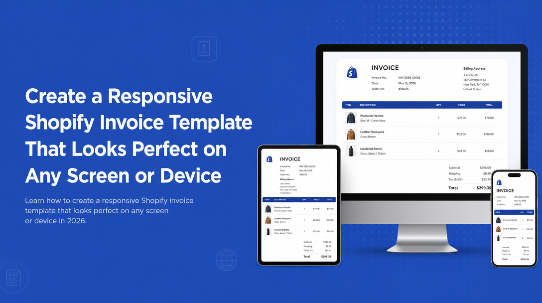 How to Create a Responsive Shopify Invoice Template That Looks Perfect on Any Screen or Device image