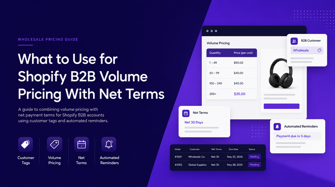What to Use for Shopify B2B Volume Pricing With Net Terms image