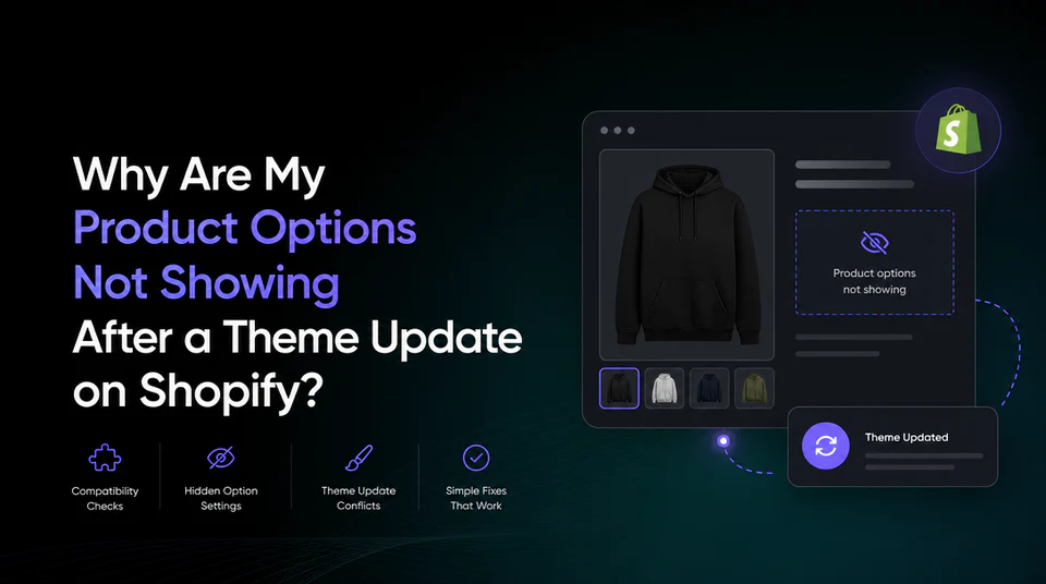Why Are My Product Options Not Showing After a Theme Update on Shopify? image