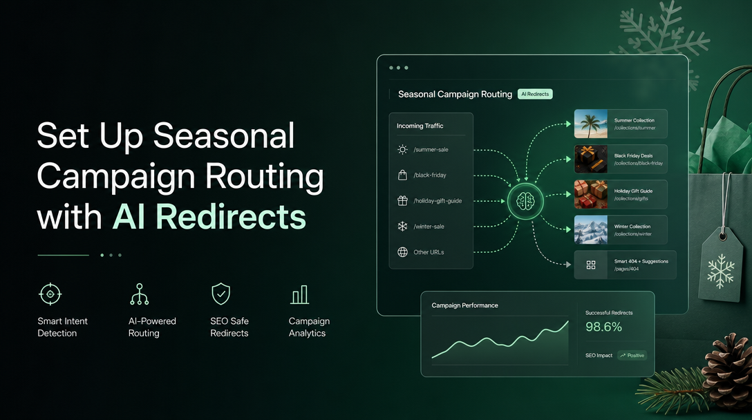 How to Set Up Seasonal Campaign Routing with AI Redirects image
