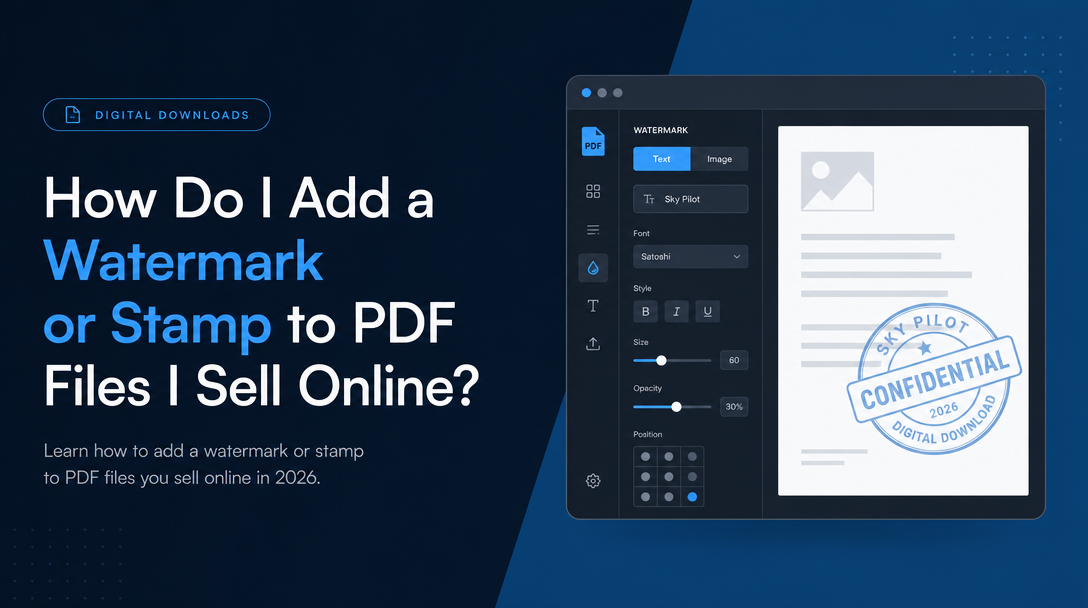 How Do I Add a Watermark or Stamp to PDF Files I Sell Online? image