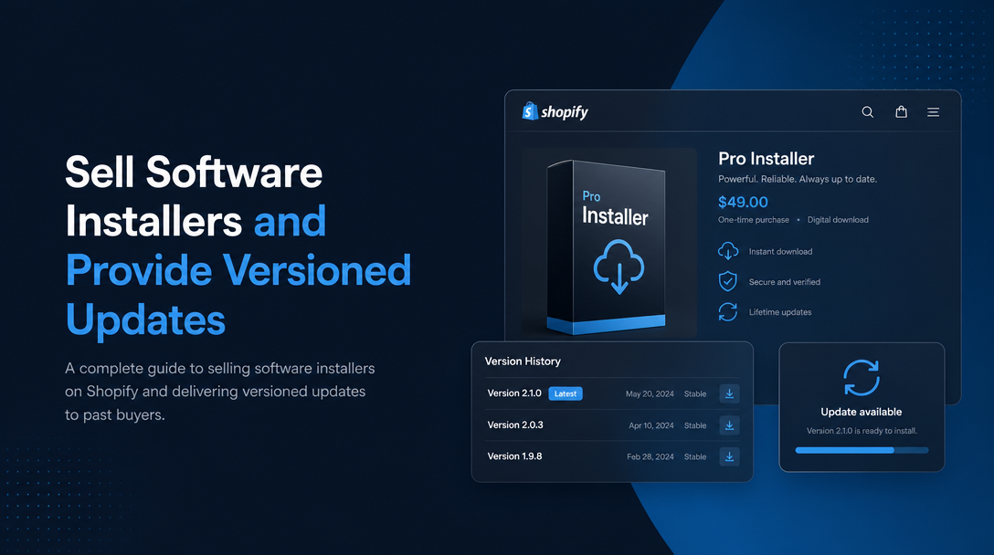 How to Sell Software Installers and Provide Versioned Updates image