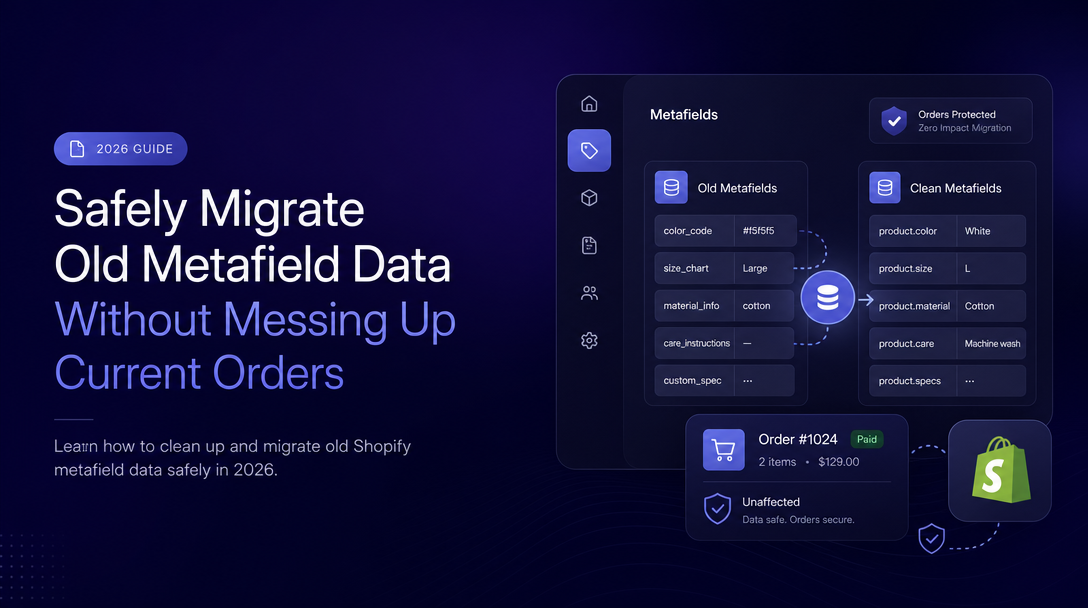 How to Safely Migrate Old Metafield Data Without Messing Up Current Orders image