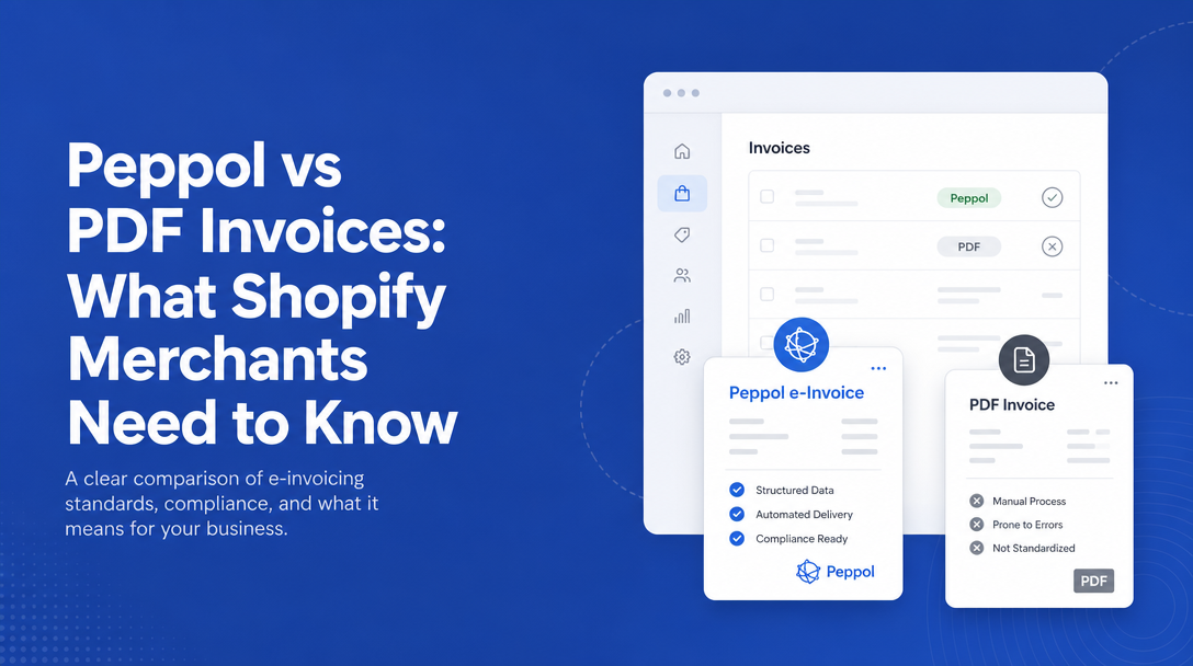 Peppol vs PDF Invoices: What's the Difference for Shopify Merchants? image
