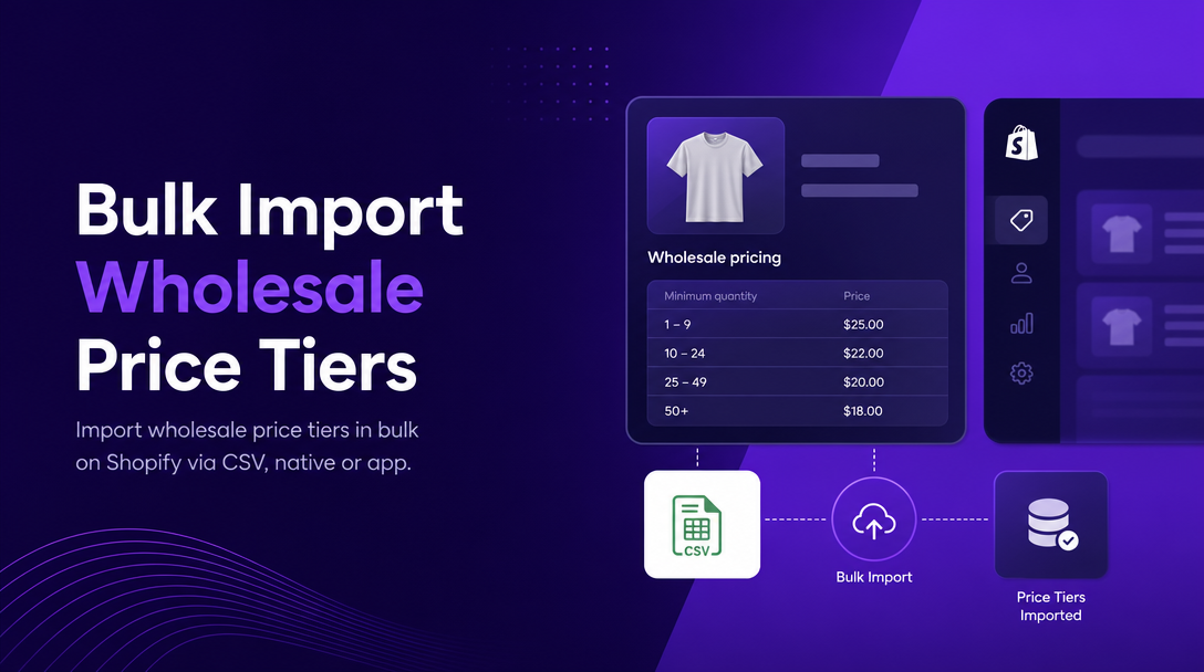 How to Bulk Import Wholesale Price Tiers in Shopify image