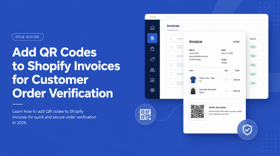 How to Add QR Codes to Shopify Invoices for Customer Order Verification image