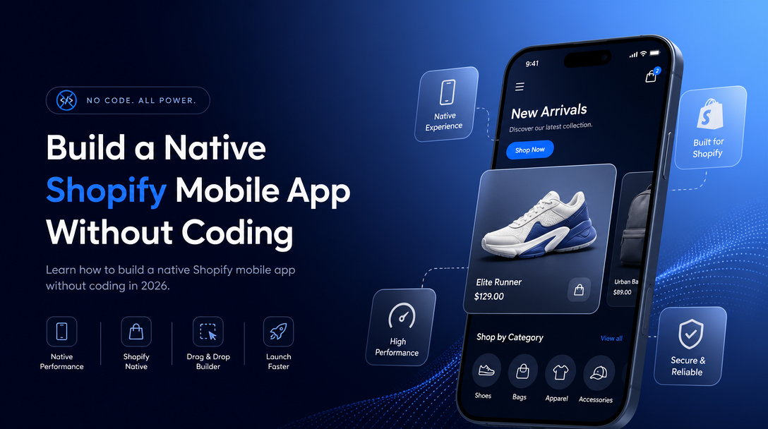 How to Build a Native Shopify Mobile App Without Coding image