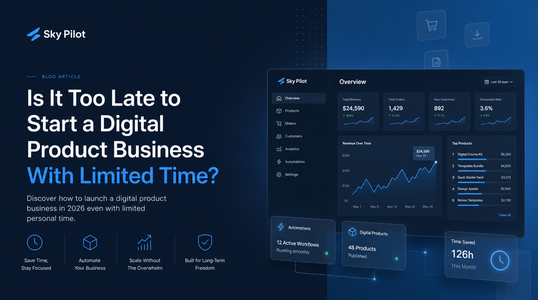 Is It Too Late to Start a Digital Product Business With Limited Time? image