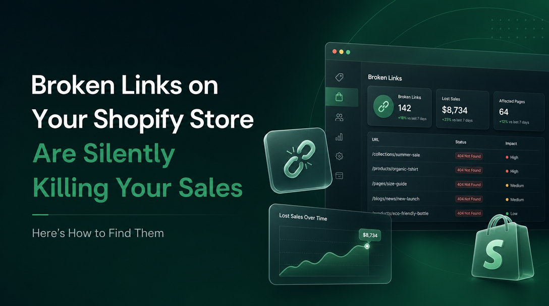 Broken Links on Your Shopify Store Are Silently Killing Your Sales - Here's How to Find Them image