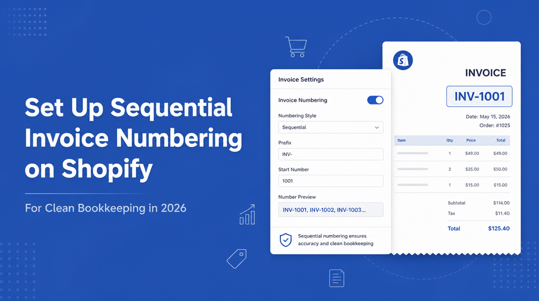 How to Set Up Sequential Invoice Numbering on Shopify for Clean Bookkeeping image