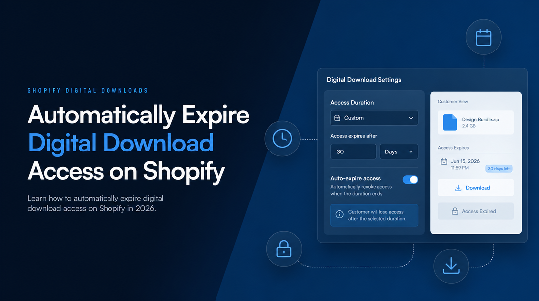 How to Automatically Expire Digital Download Access on Shopify image