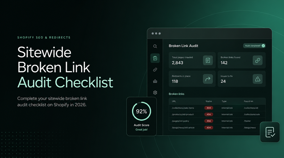 Sitewide Broken Link Audit Checklist article illustration