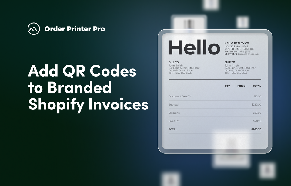 How to Add QR Codes to Branded Invoices on Shopify