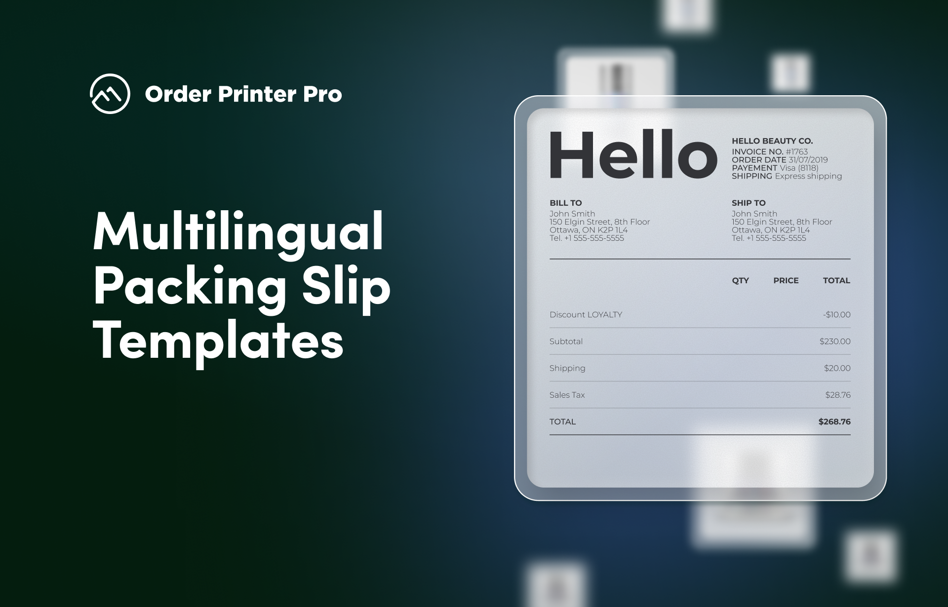 Multilingual Packing Slip Templates on Shopify image