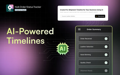 AI-Powered Timelines - Hulk Order Status Tracker App