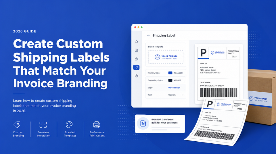How to Create Custom Shipping Labels That Match Your Invoice Branding article illustration