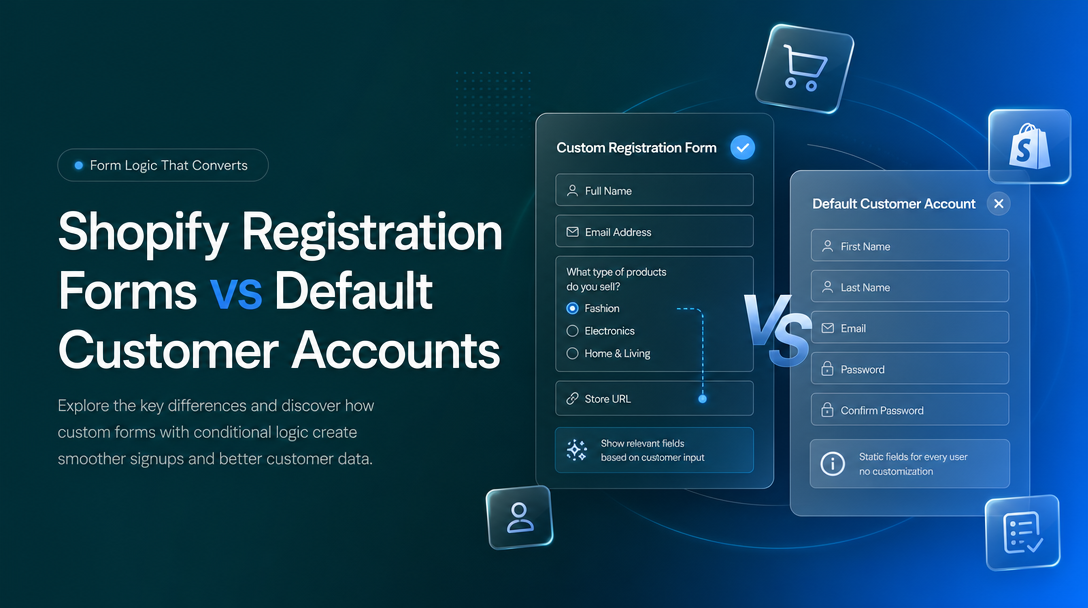 Shopify Registration Forms vs Default Customer Accounts image